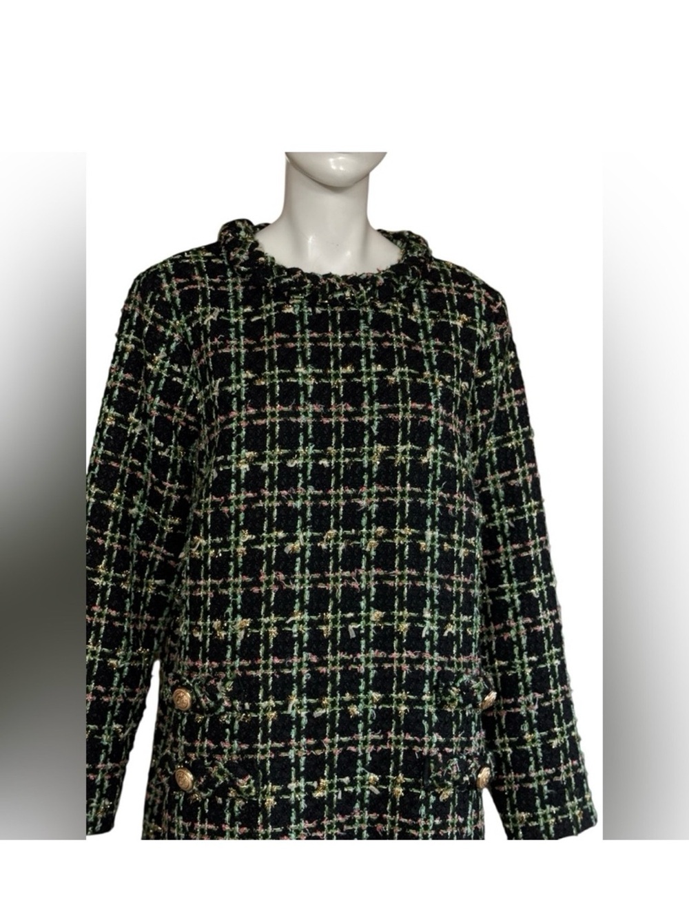 Tuckernuck Holly Tinsel Tweed Long Sleeve Jackie Dress - Picture 5 of 13